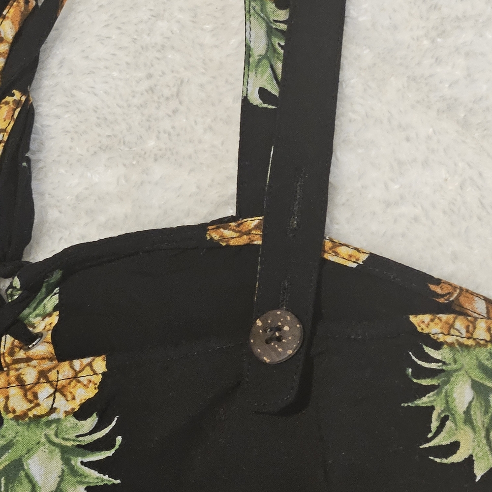 Wild Honey Black Crop Top Size S/M Tropical Resortwear PANTS AVAILABLE - Picture 6 of 10